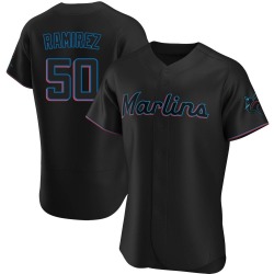 Agustin Ramirez Miami Marlins Men's Authentic Alternate Jersey - Black