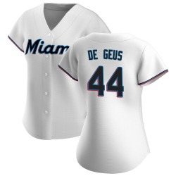 Brett de Geus Miami Marlins Women's Replica Home Jersey - White