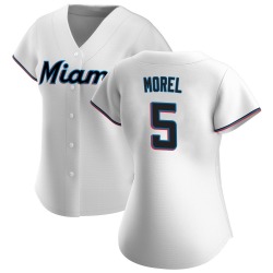Christopher Morel Miami Marlins Women's Authentic Home Jersey - White