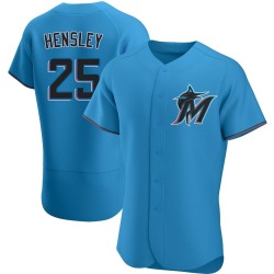 David Hensley Miami Marlins Men's Authentic Alternate Jersey - Blue