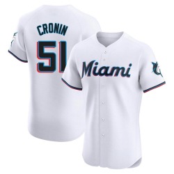Declan Cronin Miami Marlins Men's Elite Home Jersey - White