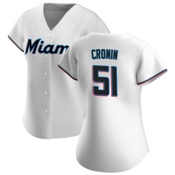 Declan Cronin Miami Marlins Women's Authentic Home Jersey - White