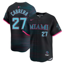 Edward Cabrera Miami Marlins Youth Limited 2025 City Connect Jersey - Black