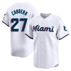 Edward Cabrera Miami Marlins Youth Limited Home Jersey - White