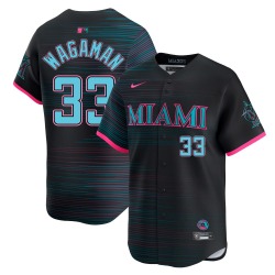 Eric Wagaman Miami Marlins Men's Limited 2025 City Connect Jersey - Black