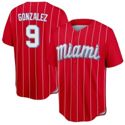 Erik Gonzalez Miami Marlins Men's Replica 2021 City Connect Jersey - Red