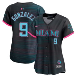 Erik Gonzalez Miami Marlins Women's Limited 2025 City Connect Jersey - Black