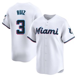 Esteury Ruiz Miami Marlins Men's Limited Home Jersey - White