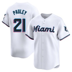 Graham Pauley Miami Marlins Men's Limited Home Jersey - White