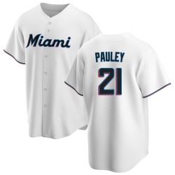 Graham Pauley Miami Marlins Youth Replica Home Jersey - White