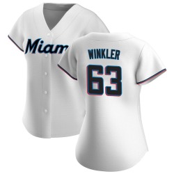 Jack Winkler Miami Marlins Women's Replica Home Jersey - White