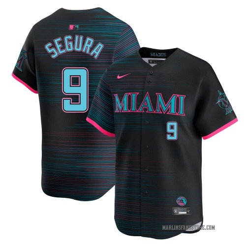 Jean Segura Miami Marlins Men's Limited 2025 City Connect Jersey - Black