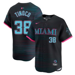 Jesus Tinoco Miami Marlins Men's Limited 2025 City Connect Jersey - Black