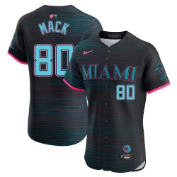 Joe Mack Miami Marlins Men's Elite 2025 City Connect Jersey - Black