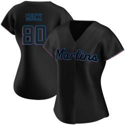 Joe Mack Miami Marlins Women's Replica Alternate Jersey - Black