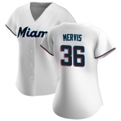 Matt Mervis Miami Marlins Women's Replica Home Jersey - White