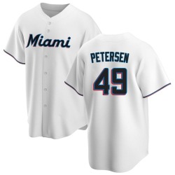 Michael Petersen Miami Marlins Men's Replica Home Jersey - White