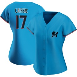 Owen Caissie Miami Marlins Women's Authentic Alternate Jersey - Blue