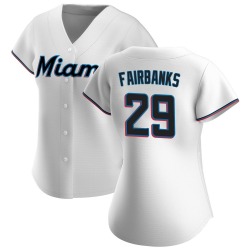 Pete Fairbanks Miami Marlins Women's Authentic Home Jersey - White