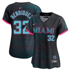 Ronny Henriquez Miami Marlins Women's Limited 2025 City Connect Jersey - Black