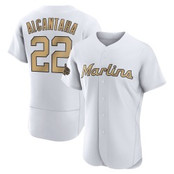 Sandy Alcantara Miami Marlins Men's Game Los Authentic 2022 All-Star Jersey - White
