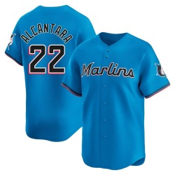 Sandy Alcantara Miami Marlins Men's Limited Alternate Jersey - Blue