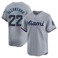 Sandy Alcantara Miami Marlins Men's Limited Road Jersey - Gray
