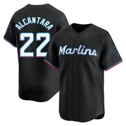 Sandy Alcantara Miami Marlins Youth Limited Alternate Jersey - Black