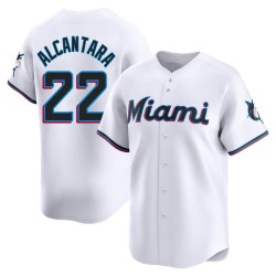 Sandy Alcantara Miami Marlins Youth Limited Home Jersey - White