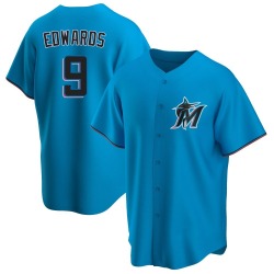 Xavier Edwards Miami Marlins Youth Replica Alternate Jersey - Blue