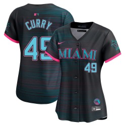 Xzavion Curry Miami Marlins Women's Limited 2025 City Connect Jersey - Black